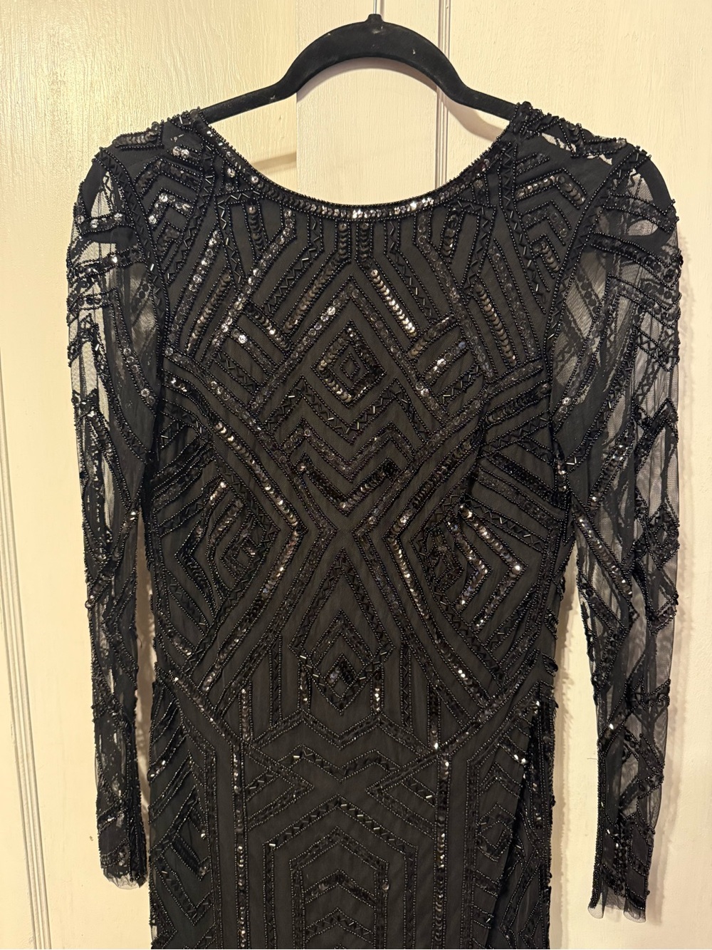 Gianni Bini Black Beaded Midi Dress - Picture 3 of 4